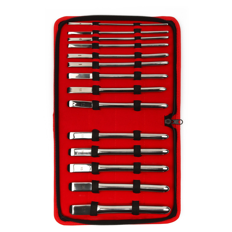 Mr. Steel Pack 14 Tiges d'urètre Urstretch Full 14 cm - Diamètres 4 à 17mm